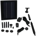 thumbnail image 5 of Sunnydaze Outdoor Solar Powered Water Pump and Panel Bird Bath Fountain Kit with Battery Pack and Remote Control - 105 GPH - 47", 5 of 5