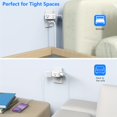 thumbnail image 3 of MesaSe 1PC/2PCS 3-Way Multi Plug Outlet Extender - Compact Electrical Wall Outlet Splitter Adapter for Cruise Ship  Home Office  Dorm Room Essentials, 3 of 7