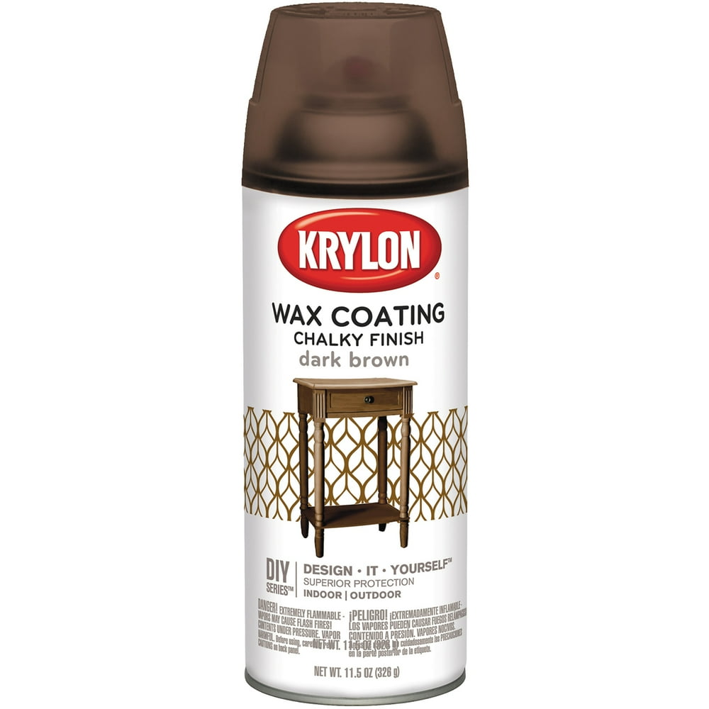 Chalky Finish Aerosol Spray Paint 12ozDark Brown Wax Coating