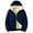 Navy, variant on HAiming Mens Fleece Lined Jacket Soft Warm Casual Solid Color Coats Long Sleeve Winter Outwear with Zip Pockets