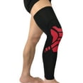 thumbnail image 4 of Rodillera alargadora antideslizante, manga larga para pierna, rodillera de compresión, deportiva, cálida XL negro y rojo, 4 of 9