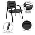 thumbnail image 4 of Flash Furniture Darwin Flash Fundamentals LeatherSoft Tufted Executive Reception Chair, Black, 4 of 16