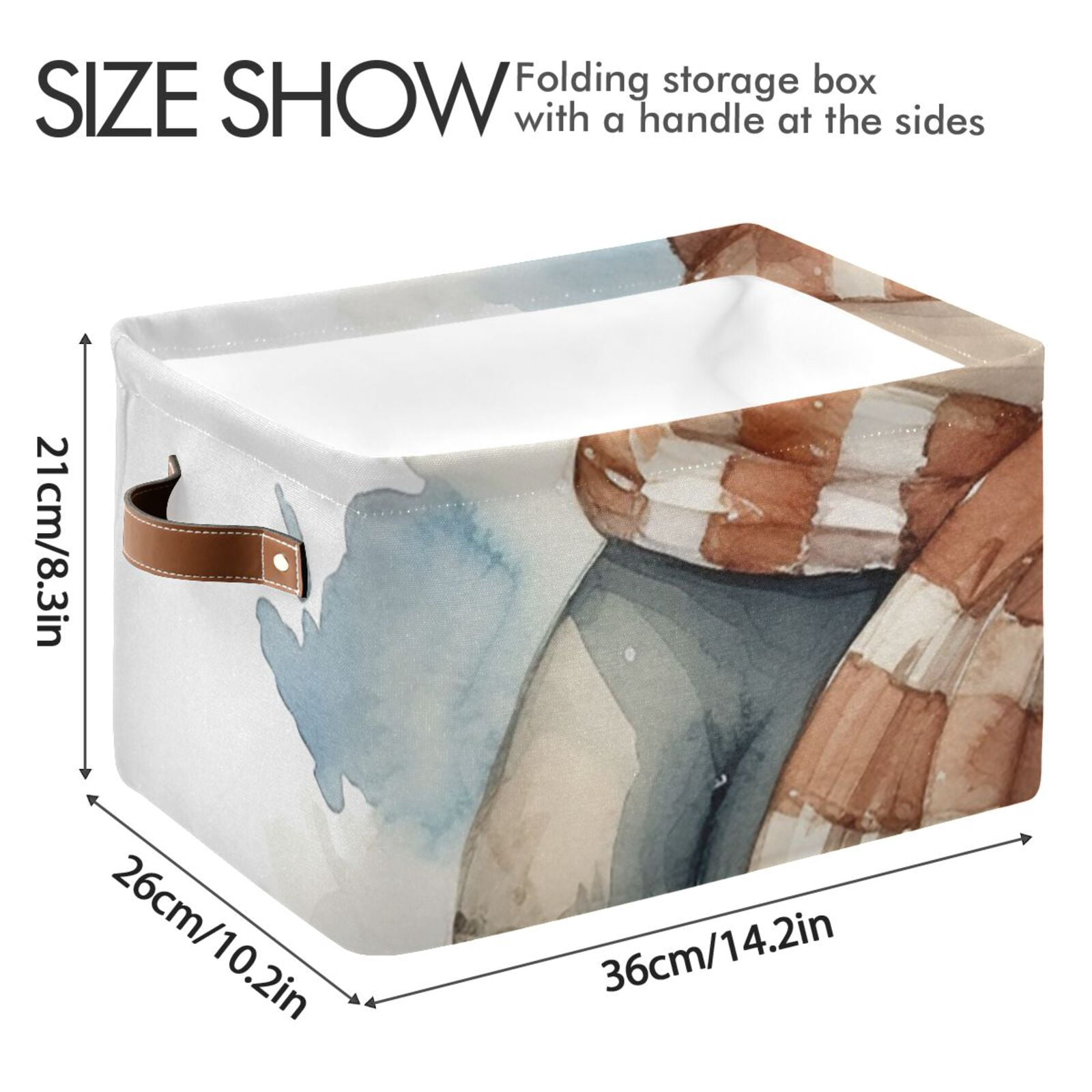 Bear Coat Scarf Hat Storage Bins Baskets With Handles Storage Box Clothes Organizer Organization Toys