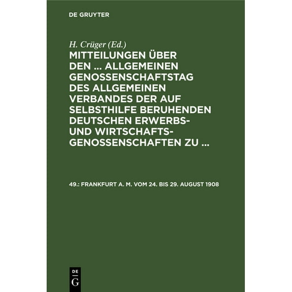 Frankfurt A. M. Vom 24. Bis 29. August 1908, (Hardcover)