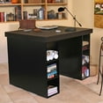 thumbnail image 4 of Venture Horizon Proect Center Desk with Two 3-Bin Cabinets - Black, 4 of 4