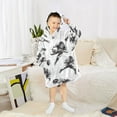 thumbnail image 6 of FORMRS Wearable Blanket Hoodie with Sleeves for Kids Cozy Flannel Sweatshirt, Football Player Pattern, 6 of 7