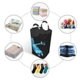 thumbnail image 5 of XMXY Cartoon Blue Astronaut Robot Rectangular Laundry Basket Organizer , Collapsible Folding Tall Clothes Hampers For Laundry With Handles, 5 of 6