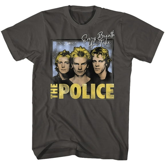The Police Every Breath Smoke Adult T-Shirt