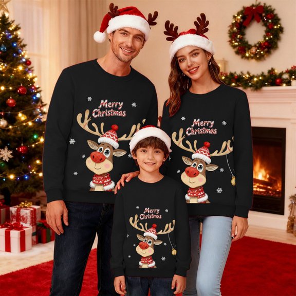Matching Family Christmas Sweatshirts, Xmas Funny Jumper Pullover Tops