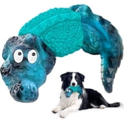 Pet Deluxe Dog Toys for Super Aggresive Chewers Indestructible Interactive Tough Dog Chew Crocodile Toy Heavy Duty Durable Toys Teeth Cleaning for Large Medium Dogs