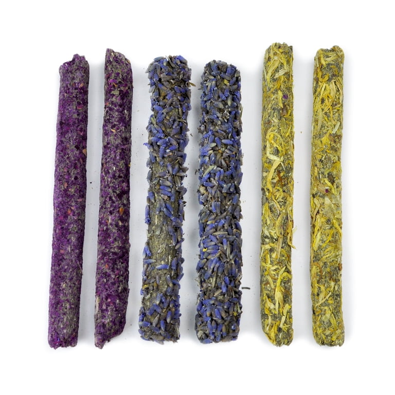 Prevue Naturals Flower Chew Sticks for Small Animals, 4 Pack photo 2