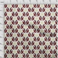 thumbnail image 3 of oneOone Cotton Flex Maroon Fabric Leaves & Floral Block Sewing Fabric By The Yard Printed Diy Clothing Sewing Supplies 40 Inch Wide, 3 of 4