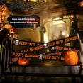 thumbnail image 5 of Halloween Caution Tapes Warning Tapes Decorations Tape for Halloween Home Garden Yard Haunted House Decoration 5Pcs Orange, 5 of 6