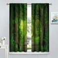 thumbnail image 4 of Fantasy Nature Curtains for Windows, Gothic Gate Fantasy Forest Theme Curtains for Living Room, Magic Dreamland Fairy Landscape Pattern Blackout Drapes 2 Panel Sets, 84x84 Inch, 4 of 5