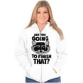 thumbnail image 4 of Cute Raccoon You Going to Finish That Zip Up Hoodie Men's Women's Brisco Brands X, 4 of 6