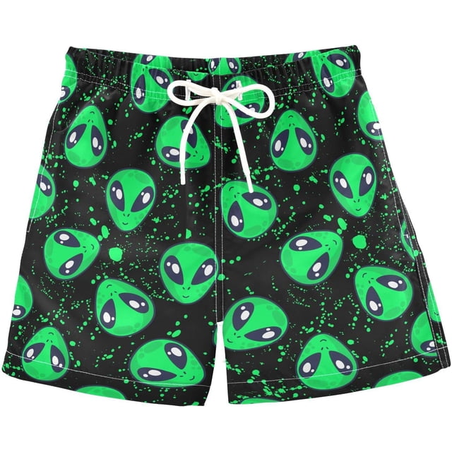 Boys Swim Trunks Beach Board Shorts Quick Dry Toddler Swimsuit Bathing Suits with Mesh Lining