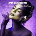 thumbnail image 3 of Over The Ear Earbuds Open Ear Buds Headphones Over Ear Air Bone Conduction Earbuds Earphones Bone Conducting Air Bone Conduction Headphones Bluetooth Over-Ear Purple, 3 of 7