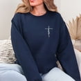 thumbnail image 2 of Christian Embroidery Faith Cross Inspirational Sweatshirt for Men and Women, 2 of 6