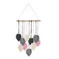 thumbnail image 2 of Tongina Macrame Wall Hanging Woven Tapestry Chic Decoration Handmade,Rope Background Leaf Tassels Wall Decor for Bedroom Dorm Wedding Grey, 2 of 8