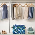 thumbnail image 5 of Yayeee 2 Pack Canvas Storage Basket with Handles for Shelves Fabric Bins Closet Organizer, Blue Dots, 5 of 8