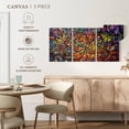 thumbnail image 5 of Elephant Stock 20 Million Things To Do Wall Art - Horizontal Multi Panel Canvas - Living Room Wall Decor - Abstract Multi Panel - Green And Blue Decor By Osnat Tzadok - 38" x 18", 5 of 8