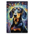 thumbnail image 3 of Dachshund Canvas Wall Art Colorful Pet Canvas Oil Painting Canvas Print Street Art Farmhouse Cattle Modern Artwork Living Bedroom Bathroom Home Office Decor, 3 of 4