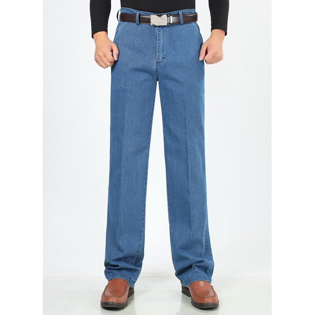 REDHOTYPE Jean Homme Classique Extensible Coupe Ajustée Jeans Haute Qualité