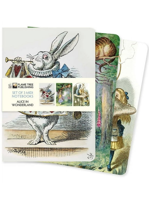 Midi Notebook Collections: Alice in Wonderland Set of 3 Midi Notebooks (Notebook / blank book)