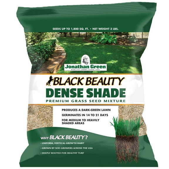 Jonathan Green (10600)ITSC Black Beauty Dense Shade Grass Seed - Cool Season Lawn Seed (3 lb)