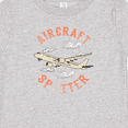 thumbnail image 4 of Inktastic Aircraft Spotter Plane Lover Boys or Girls Baby T-Shirt, 4 of 5