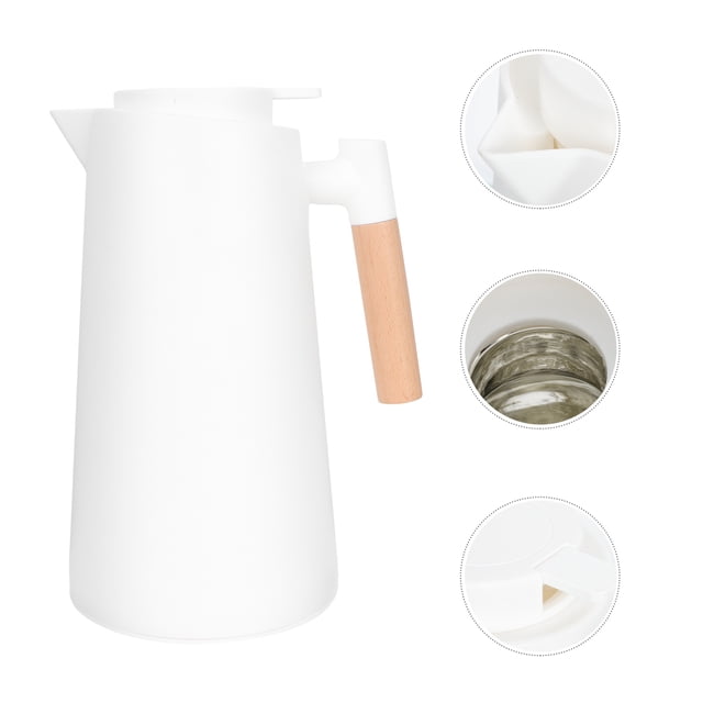 HEALEEP Carafe à Café Thermique pour la Maison Isolée Blanche 1 Ensemble Cadeau pour la Famille