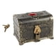 thumbnail image 4 of Cofre del tesoro pirata decorativo vintage, accesorios multifuncionales y aventureros. Bronce, 4 of 9