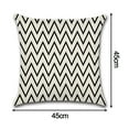 thumbnail image 2 of Juego de 4 fundas de almohada geométricas de 45 x 45 cm - Funda de cojín con diseño moderno (negro) Vhermosa BST3053949, 2 of 6