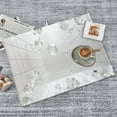thumbnail image 4 of White Diamonds Dish Drying Mat XL for Kitchen Counter Microfiber Absorbent Leaves Dish Draining Mat Reusable Washable Large 18"x24", 4 of 5