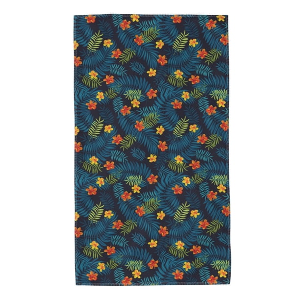 Balery Hawaiian Style Toalla de Microfibra Premium con Estampado – 27.5x16 pulgadas, Alta Absorción, Suave y Aterciopelada, Secado Rápido
