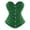 Green, variant on Elegant Bodice Enhancer for Home Leisure Bonded Bust Hugging Bustier Corset Top with Fishbone Structure for Courthouse Style Dress