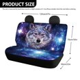 thumbnail image 4 of FUIALDOLG Car Back Seat Covers for Auto Interior Automotive, Galaxy Wolf 2 Pack Car Rear Seat Protectors Protects Against Dirt Easy to Install, 4 of 4