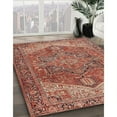 thumbnail image 3 of Ahgly Company Machine Washable Indoor Rectangle Traditional Light Copper Gold Area Rugs, 7' x 9', 3 of 7
