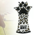 thumbnail image 1 of Bonito de madera de golf de cuero de PU de primera calidad Elegante garra con estampado de para calle Sharpla cubierta de la cabeza del palo de golf, 1 of 8