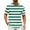 Green, variant on Zszcpp Mens T Shirts Loose Fit Round Neck Plus Size Color Blocked T-Shirt Striped Sports Short Sleeved Casual Tops Casual Blouses