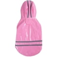thumbnail image 2 of Impermeable para cachorros con capucha, chaqueta reflectante de PU impermeable para perros y gatos, ropa, 2 of 5