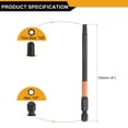thumbnail image 2 of Uxcell 5pcs Punta de destornillador Torx T25 de 4" de longitud con vástago hexagonal de 1/4" magnético a prueba de manipulaciones de 6 puntos, 2 of 7