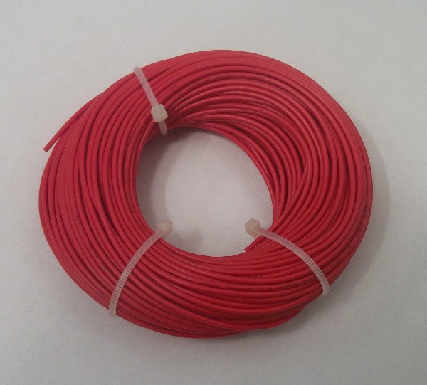 22 AWG tinned copper stranded hook up wire, 100 feet per RED UL1007