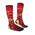 thumbnail image 3 of Fotbe Happy New Year2 print Women's Men's Novelty Crew Socks Cotton Socks Knee High Socks for Walking,Running,Nurses,Pregnancy, 3 of 8