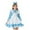 Sky Blue, variant on 1-11Y Girls Maid Dress Floral Colonial Prairie Clothes for Little Kids with Apron and Bonnet Five Piece Cute Outfits Sky Blue