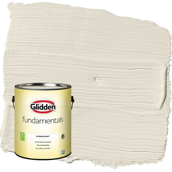 Glidden Fundamentals Southern Breeze / Beige Semi-Gloss Interior Paint, 1 Gallon