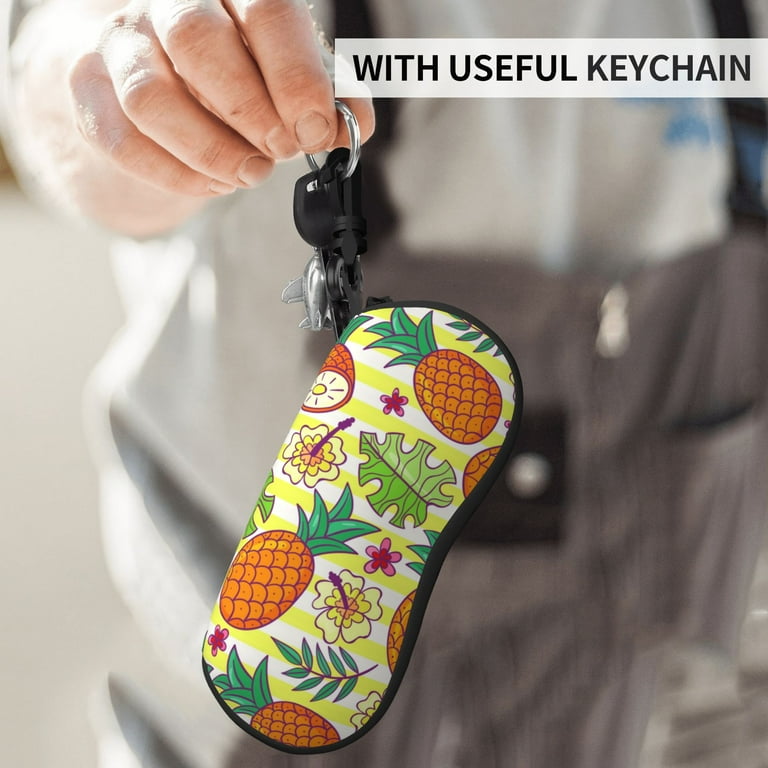 ZICANCN Sunglasses Soft Case, Cartoon Pineapple Fruit Pattern