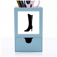 thumbnail image 1 of Simple Graphics Black High Boots Outline Desk Supplies Organizer Pen Holder Card, 1 of 3