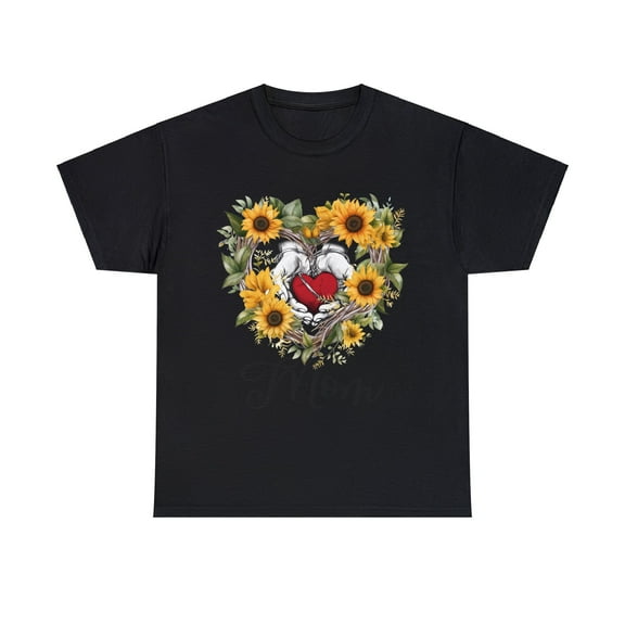 Mom Sunflower Heart Shirts, Mom Shirt, Mother's day gift ID-0201-QFFV
