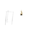 thumbnail image 1 of Mesita De Noche Minimalista De Acrílico Con Escultura Abstracta De Resina De Fuego, Moderna Mesita De Noche Y Figura De Llama Para Sala De Estar, Dormitorio, Hogar, Oficina, Armario., 1 of 8